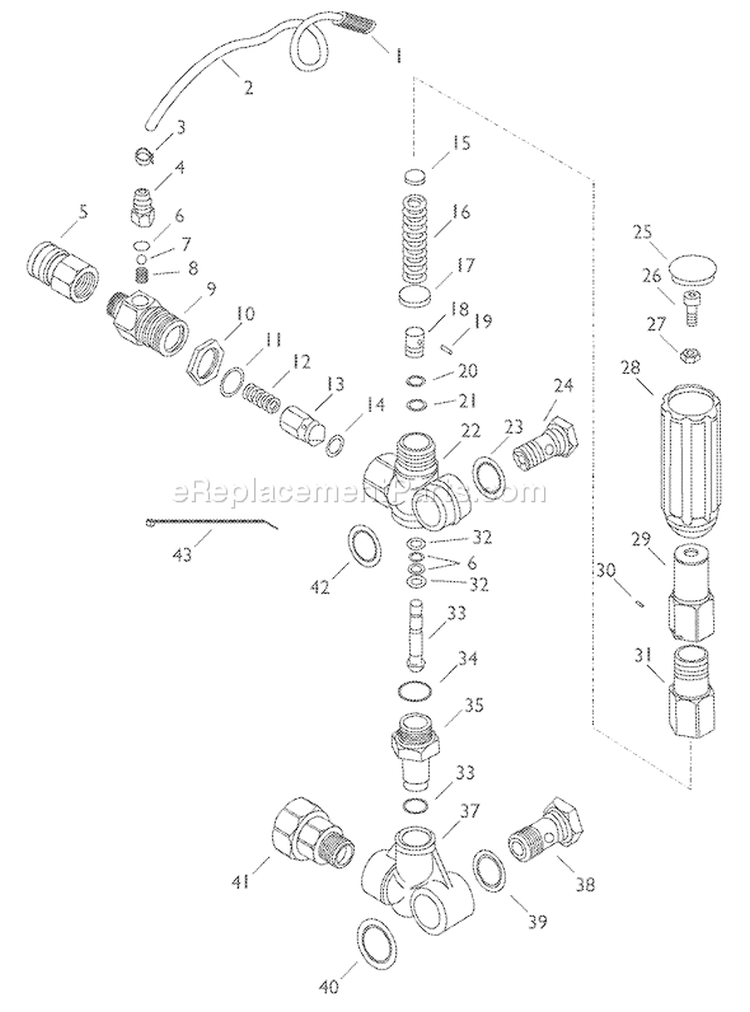 Page C Diagram and Parts List for 1539-0  Briggs and Stratton Pressure Washer